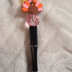 Orange and pink Thanksgiving turkey pen