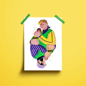 Kartenspielfigur Poster "Dieffenbach Dandys" A3