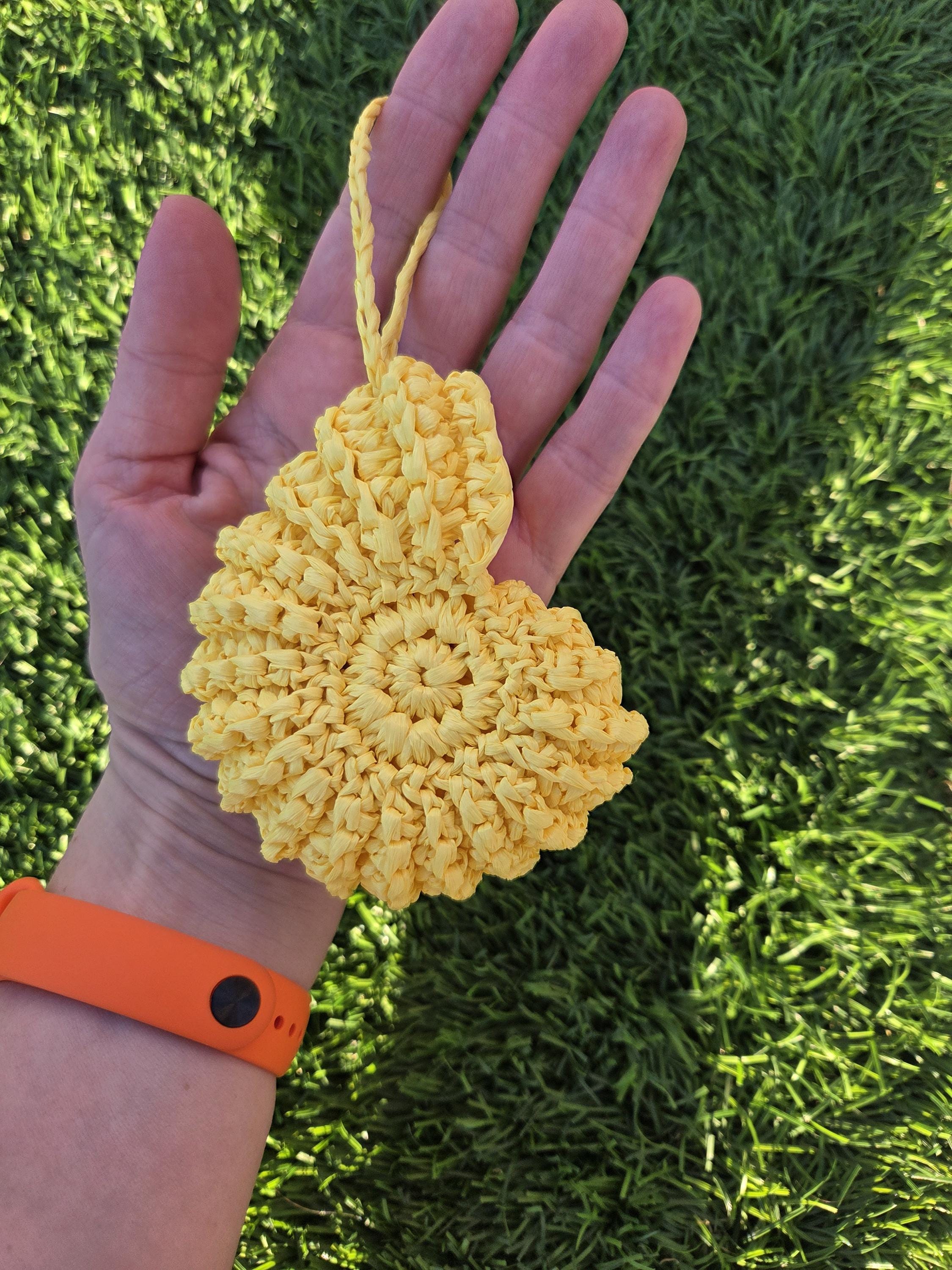 Raffia Keychains Crochet Raffia Seashell Keychain Set – Ocean-themed Bag Charm (shell ...
