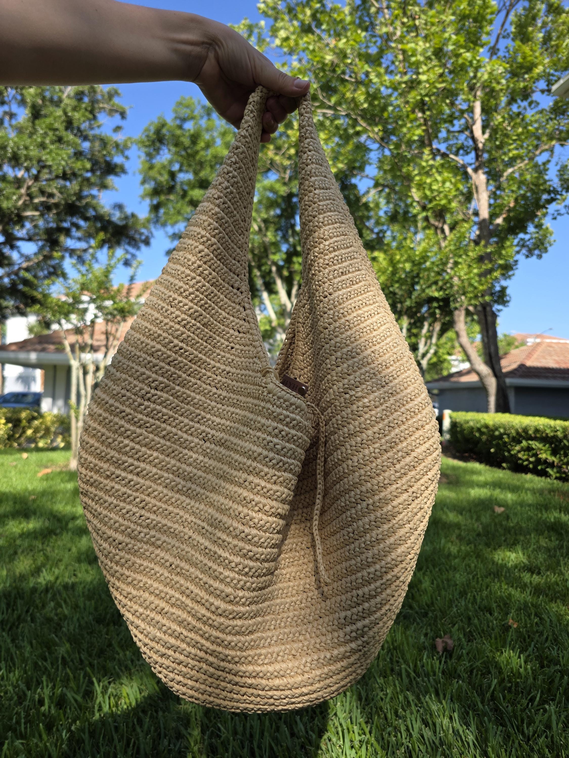 Raffia hobo Bag