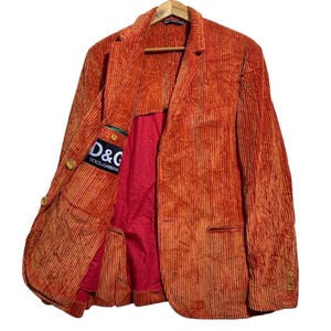 Dolce Gabbana Corduroy Jacket - Etsy
