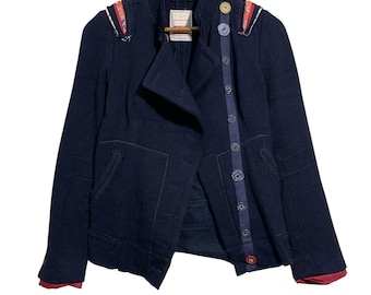 Marithe Francois Girbaud Navy Blue Jackets