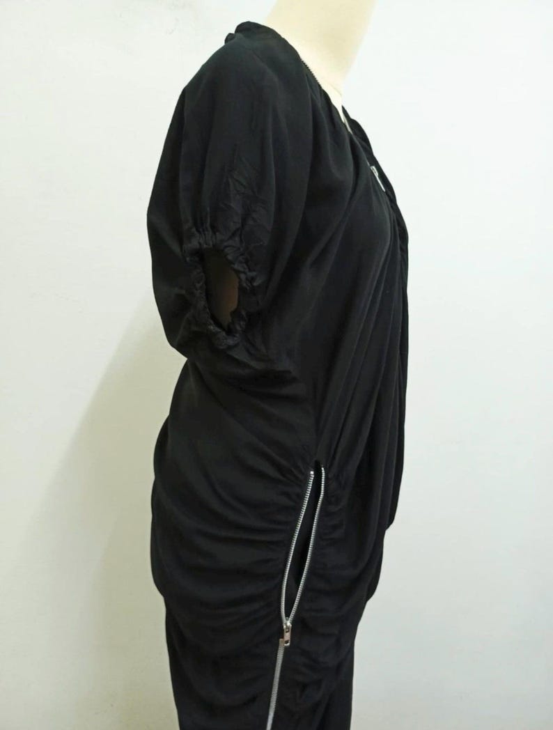 Limi Feu Zipper Maxi Dress Rayon/Silk image 4