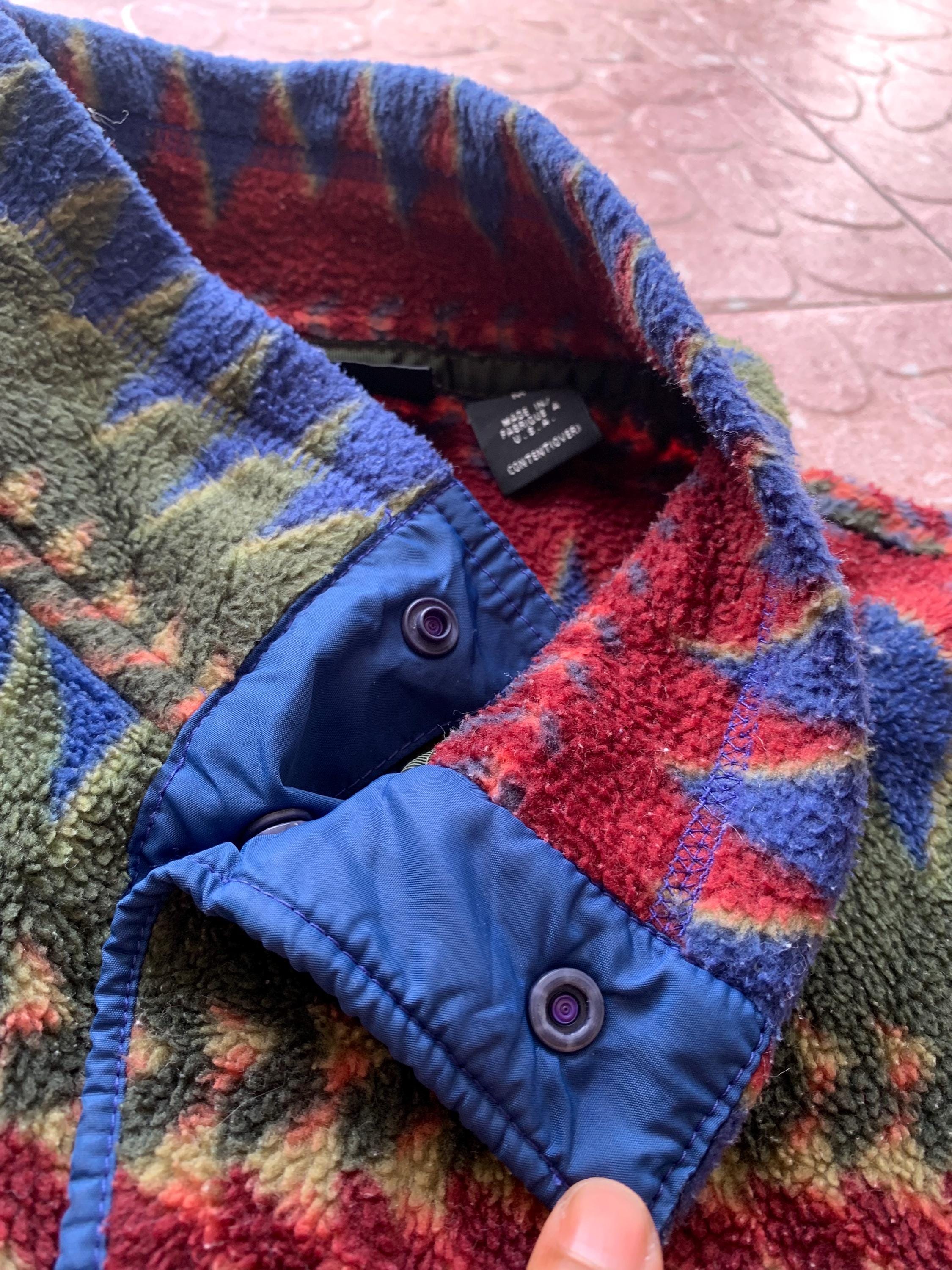Vintage Patagonia 1996 Synchilla Minnehaha Flame Native Snap T USA