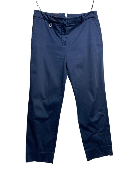 Loro Piana, Loro Piana Italy Blue Navy Ankle Pant Trouser