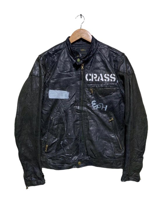 Hysteric Glamour Leather Jackets Hate N War the Clash - Etsy