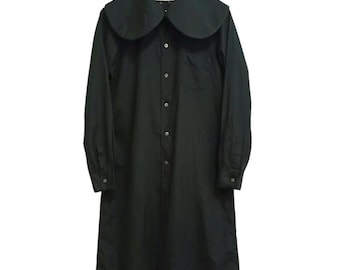 Comme des Garçons Big Round Collar Dress Black Japan