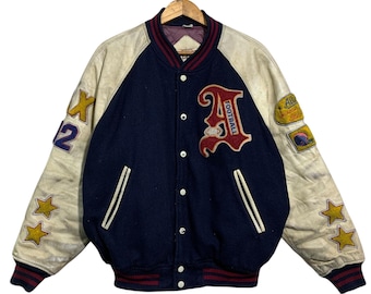 SALE!!VTG Jofre Sports All American Varsity Jacket Leather