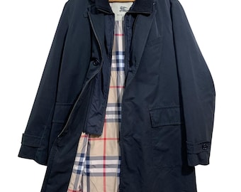 Chaqueta estilo parka negra Burberry Novacheck, talla L