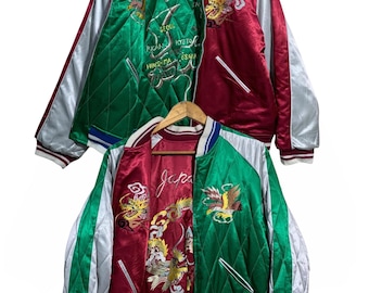 Souvenir Jacket!!! Vintage SUKAJAN JAPAN by HOUSTON Japanese
