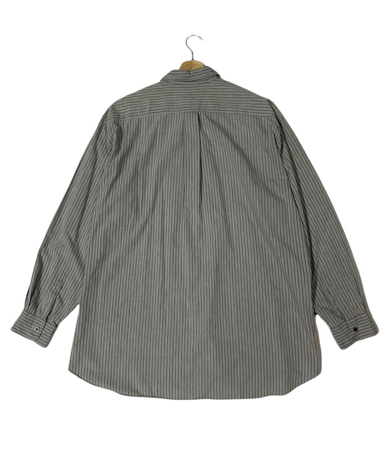 コムデギャルソン80s comme des garcons homme1980s Vintage 80s Comme Des Garcons HOMME Stripes Button up Shirts Grey