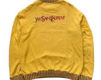 Vintage YSL Pour Homme Crewneck Sweatshirts Spellout