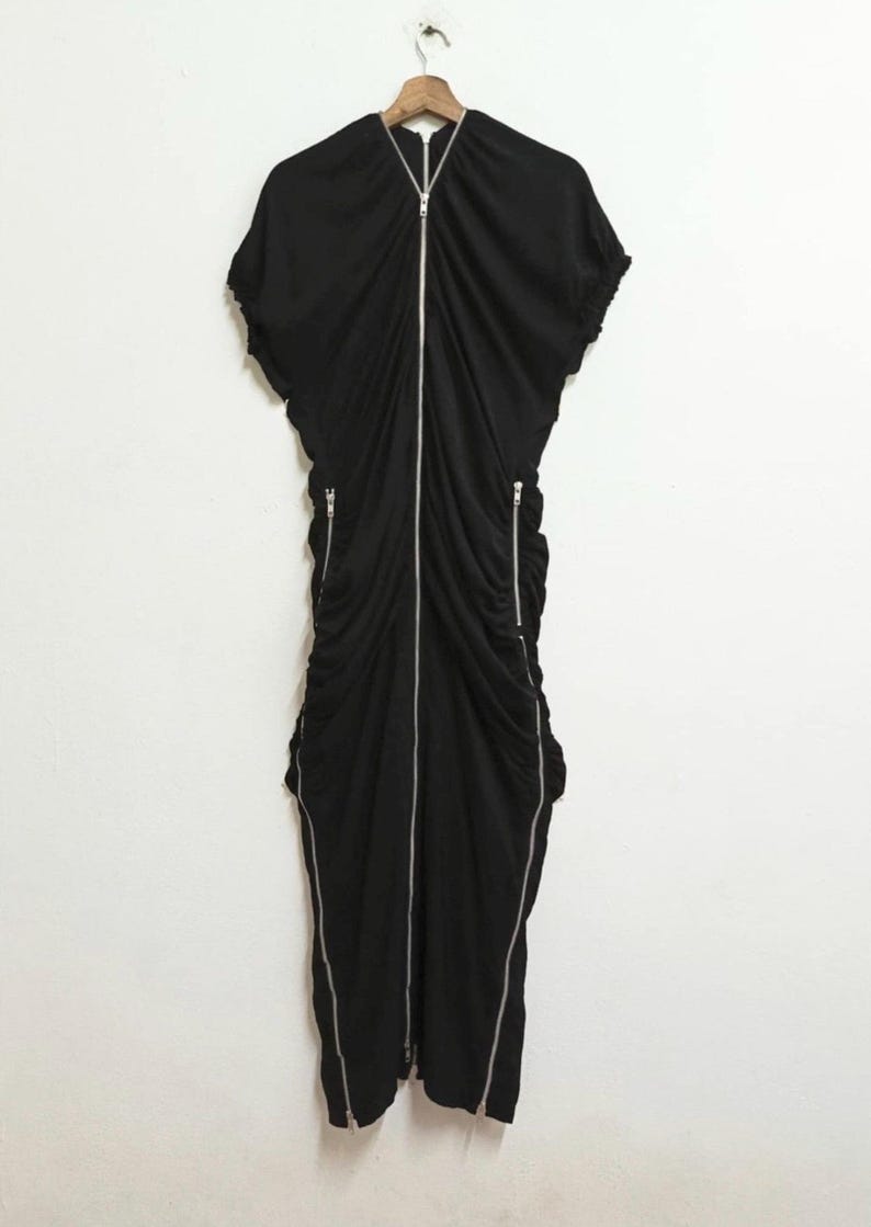 Limi Feu Zipper Maxi Dress Rayon/Silk image 2