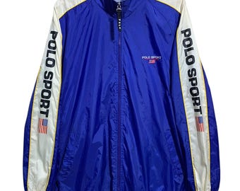 Vintage 90s Polo Sport Light Jacket Blue
