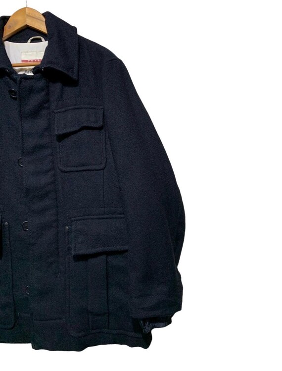 Authentic Prada Wool Deck Arctic Jacket Navy - image 7