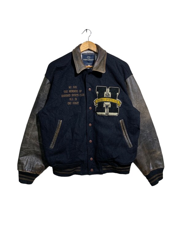 Vintage Harvard Baseball Varsity Jacket Big Logo Etsy Ireland