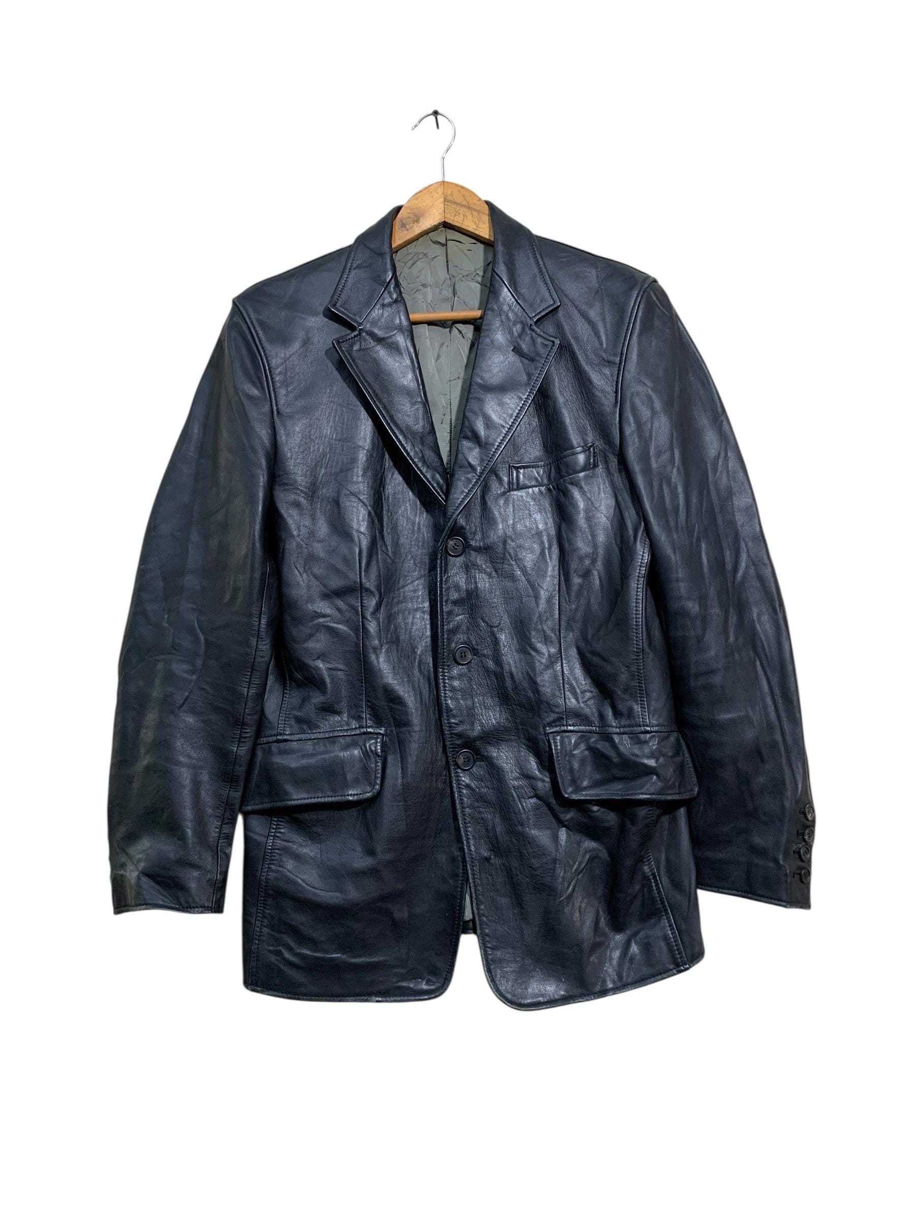 PaulSmith leather tailored jacket キムタク Paul Smith Leather Jacket - Etsy