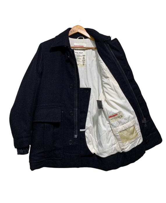 Authentic Prada Wool Deck Arctic Jacket Navy - image 1