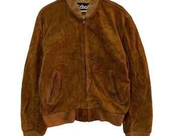 80s Vintage Schott Type B-3 Flight Mouton Leather Jacket - Etsy