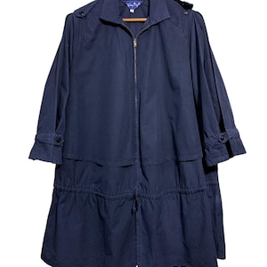 Thierry Mugler Oversized Coats Jackets Navy
