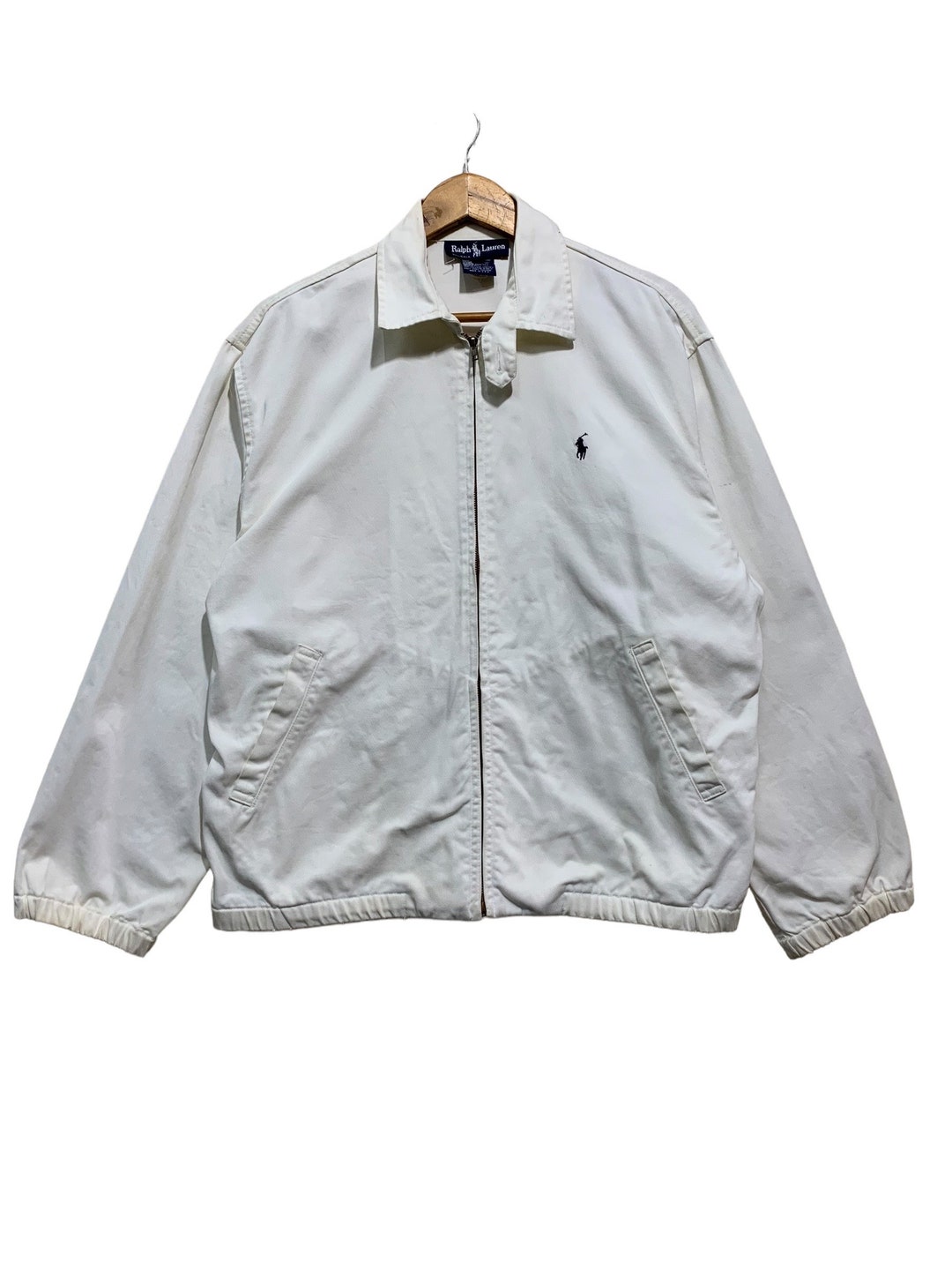 ジャケット・アウター Vintage used Ralph Lauren Nylon jacket Vintage 90s Polo Ralph Lauren Mens Green Wool Lined Bomber