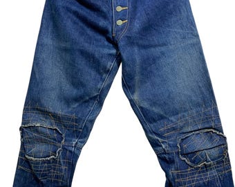 Vintage 90s Christopher Nemeth Patchwork Denim Pants - Etsy