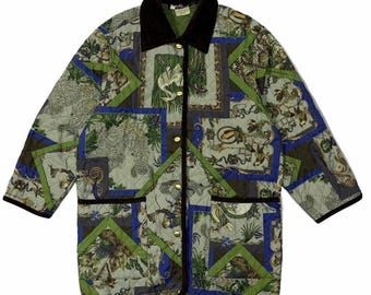 SALVATORE FERRAGAMO - Quilted 90s Jacket - Etsy