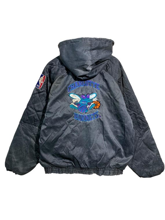 Vintage NBA Charlotte Hornets Jackets Hoodie Patina Grey - Etsy Canada