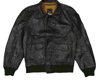 Vintage I Spiewak & Son Type A2 Leather Flyers Jacket Brown - Etsy