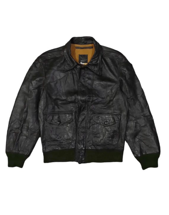 Vintage I Spiewak & Son Type A2 Leather Flyers Jacket Brown - Etsy