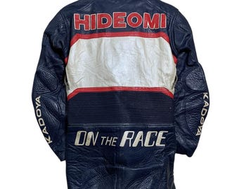 Rare Kadoya Leather Racing Suit Jackets - Etsy