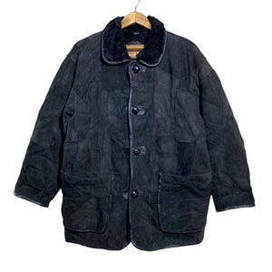 Vintage Rare Hai Sporting Gear Issey Miyake Leather Patchworks Jacket Shearling