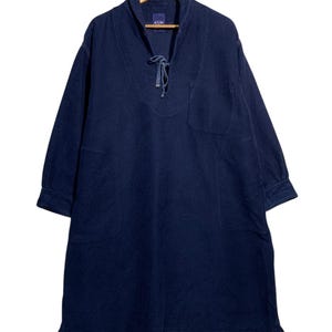 45rpm Indigo Blue Oversized Naval Pullover Jackets