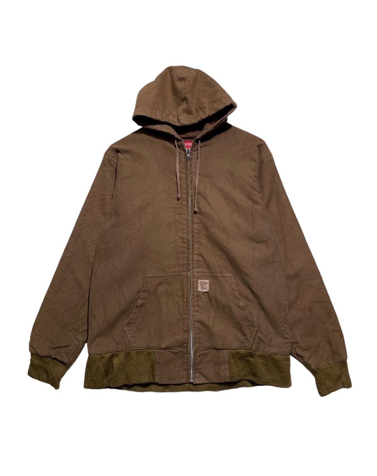 w*?様 supreme moleskin work jacket Vintage Supreme A/W2004 Moleskin Workers Jacket Hoodie W/proof