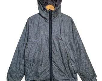 Cabane de ZUCCA False Tweed Nylon Hoodie Jackets Size M Japan