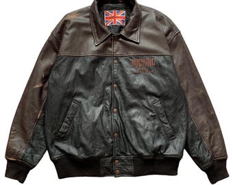 Vintage Michiko London Reversible Quilted Bombers Jacket Free Size