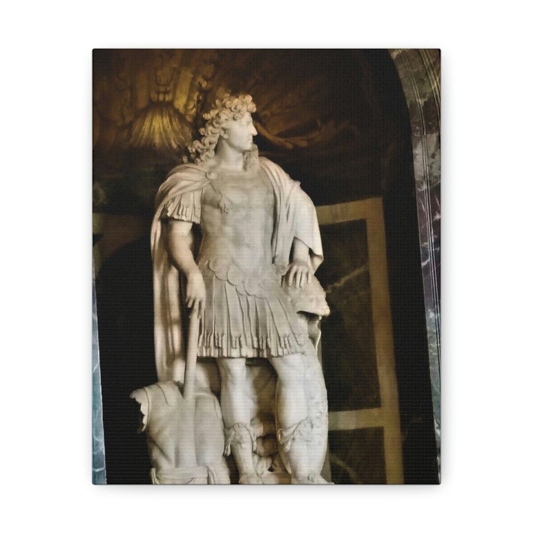 Versailles Statue of Louis XIV Photo Canvas Art Print Wall Art