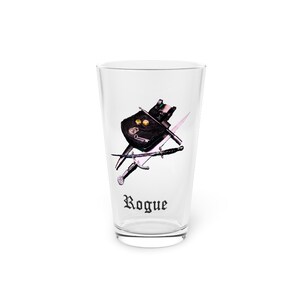 Rogue Dungeons Dragons Pint Glass, 16oz