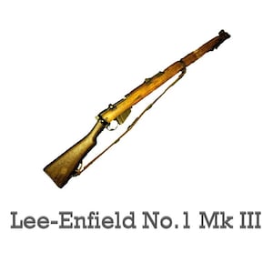 SMLE Lee-Enfield Rifle digital image PNG JPG