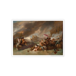 Battle of La Hogue Poster Matte Wall Art Picture Print 3 Sizes Available 24x36 18x24 12x18