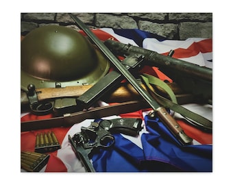 The World War II Tommy Photo Canvas Art Print Wall Art Gallery Wrap Many Sizes