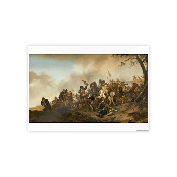 17th Century Battle Scene Poster Matte Wall Art Bild Print 3 Größen erhältlich 24x36 18x24 12x18