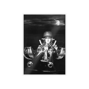PT Boat Gunner Browning 50 caliber World War II Matte Wall Art Picture Print 3 Sizes Available 24x36 18x24 12x18