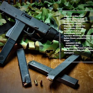 Cobray M11/Nine Gun Weapon Firearm Gangster 80s Poster Matte Wall Art Picture Print 3 Sizes Available 24x36 18x24 12x18