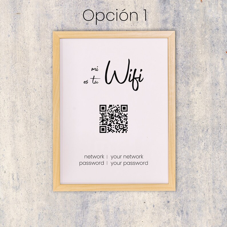 Printable Wifi QR Code, 9 Designs Available and Customizable, Digital ...