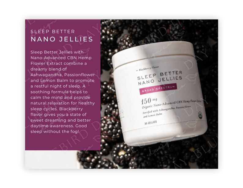 Green Compass L Sleep Better Nano Jellies Info Cards L Tip Cards L