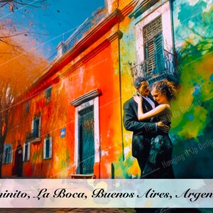 Street Tango in Caminito, La Boca, Buenos Aires, Argentina