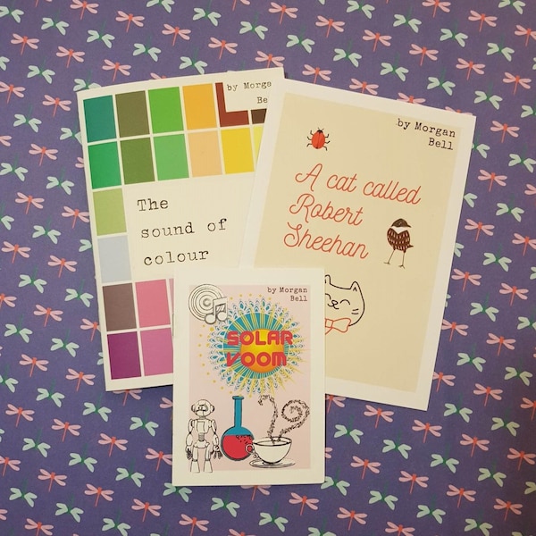 Zine bundle | 3 pack | The Sound of Colour + A Cat Called Robert Sheehan + Solar Voom