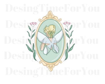 Disney Tinkerbell Floral PNG, Magic Kingdom PNG, Disney Princess PNG, Disney Princess, Princess Png, Princes Digital, Png