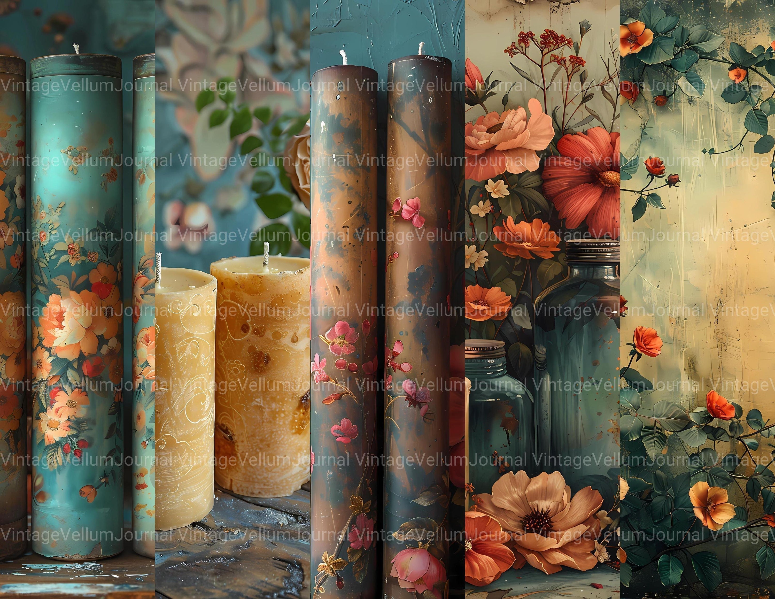 80 Candle Making Junk Journal Pages - Hobbies and Crafts Junk Journal for Scrapbooking - Digital ...